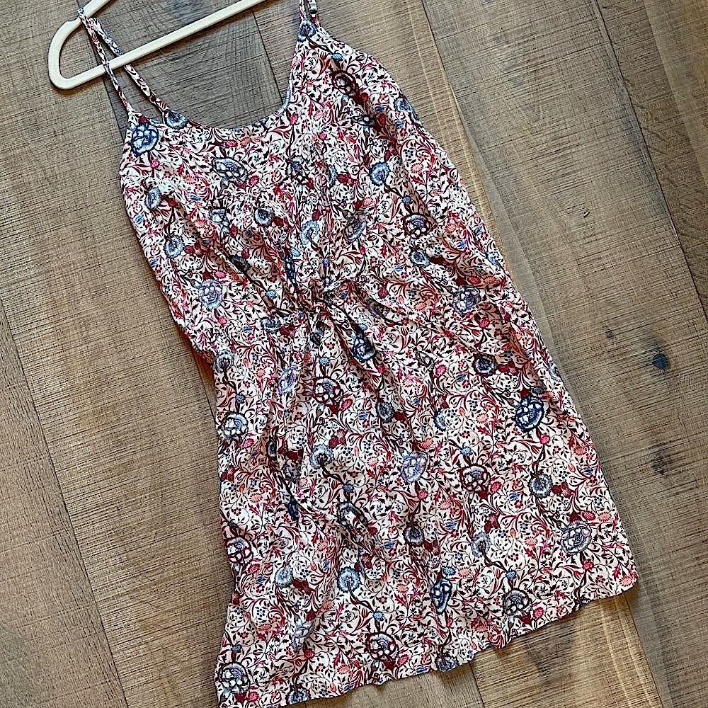 Ace Delivery floral mini dress with cinch waist